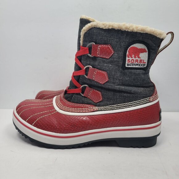 Sorel Tivoli Women's Red Waterproof Boots NL1530-986 US Size 7.5 - Picture 2 of 12